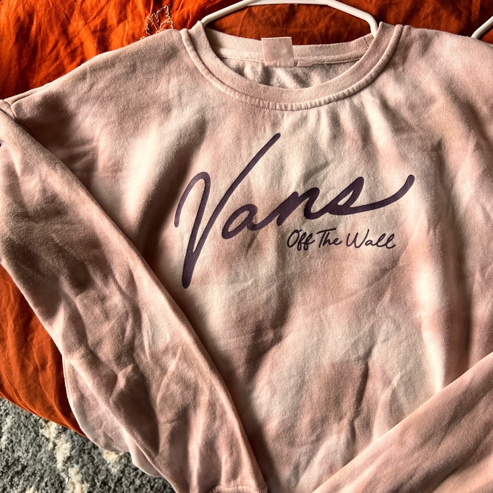 Vans size medium sweatshirt, tie-dye pink, excellent condition